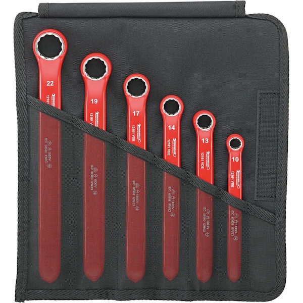VDE single ended ring Wrenchs 6-pcs.